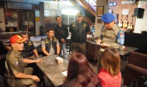 Satpol PP Kabupaten Tangerang Sosialisasi Jam Operasional Tempat Hiburan.(Ist) HitzSerpong.com