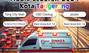 Infografis pos layanan kesehatan di Kota Tangerang selama lebaran 2024.(Ist) HitzSerpong.com
