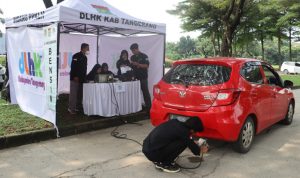 DLHK Kabupaten Tangerang Buka Layanan Uji Emisi Gratis.(Ist) HitzSerpong.com