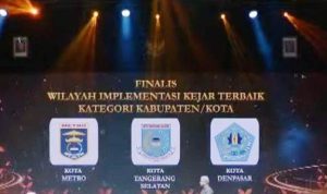 Dukung Program Satu Rekening Satu Pelajar, Pemkot Tangsel Raih Penghargaan dari OJK.(ist) HitzSerpong.com