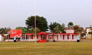 Mengintip Persiapan Upacara HUT Ke-79 RI di Alun-Alun Legok.(MG) HitzSerpong.com