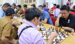 Puluhan Pegawai Pemkab Tangerang Ikut Lomba Catur di Aula Disporabudpar.(Ist) HitzSerpong.com