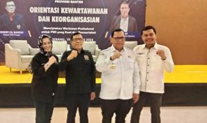 Pj Gubernur Banten Berpamitan Kepada Insan Pers dalam Kegiatan OKK.(ist) HitzSerpong.com