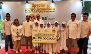 Hokben Bersama BSI Luncurkan Program Indahnya Berbagi di Bulan Suci Ramadan.(eka) HitzSerpong.com