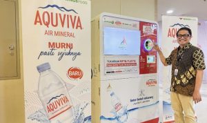 Dari Botol Plastik ke Insentif Digital, RVM AQUVIVA Resmi Beroperasi di Margo City.(Foto: Istimewa) HitzSerpong.com