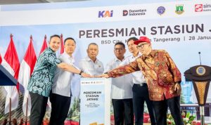Dibangun Tanpa APBN, Menhub Resmikan Stasiun Jatake Tangerang.(Foto: Istimewa) hitzserpong.com