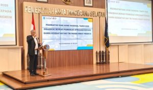 Pemkot Tangsel menyiapkan langkah strategis menekan angka stunting melalui sinergi lintas OPD, Ngider Sehat, dan kader Posyandu dengan target turun menjadi 7,5 persen. (Eka) hitzserpong.com