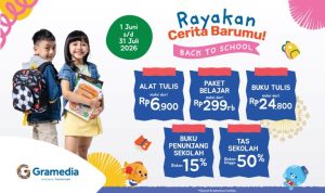 Sambut Ajaran Baru, Gramedia Gelar Program Back to School.(Foto: Istimewa) hitzserpong.com