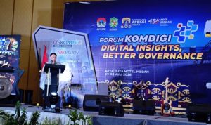 Pemkot Tangerang Selatan melalui Diskominfo mengikuti Forum Komdigi dalam Rakernas XVIII APEKSI di Medan untuk memperkuat transformasi digital dan pelayanan publik. (ist) hitzserpong.com