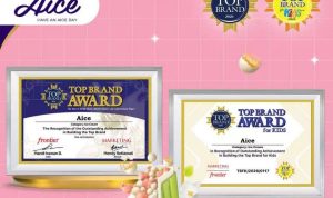Aice pertahankan Top Brand 8 tahun berturut-turut. Indeks naik dari 10,60% ke 27,27%, kenaikan 157 persen. (Foto: Istimewa) hitzserpong.com