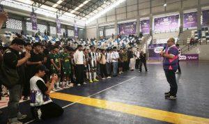 XLSmart melalui AXIS gelar AXIS Nation Cup 2026 di GOR Nambo, Kota Tangerang. 42 tim se-Tangerang Raya berebut tiket Grand Final Jakarta 31 Oktober. (Foto: HITZ SERPONG/Eka) hitzserpong.com