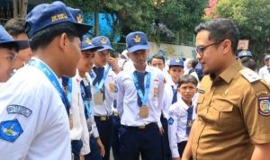 Pemkot Tangsel Gelar Roadshow Adiwiyata di SMPN 1 Tangsel.(Foto: Istimewa) hitzserpong.com