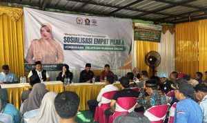 Sosialisasi Empat Pilar di Pamarayan, Annisa Mahesa Sebut NTP 131,11 Bukti Konstitusi Bekerja untuk Petani.(Foto: Istimewa) hitzserpong.com